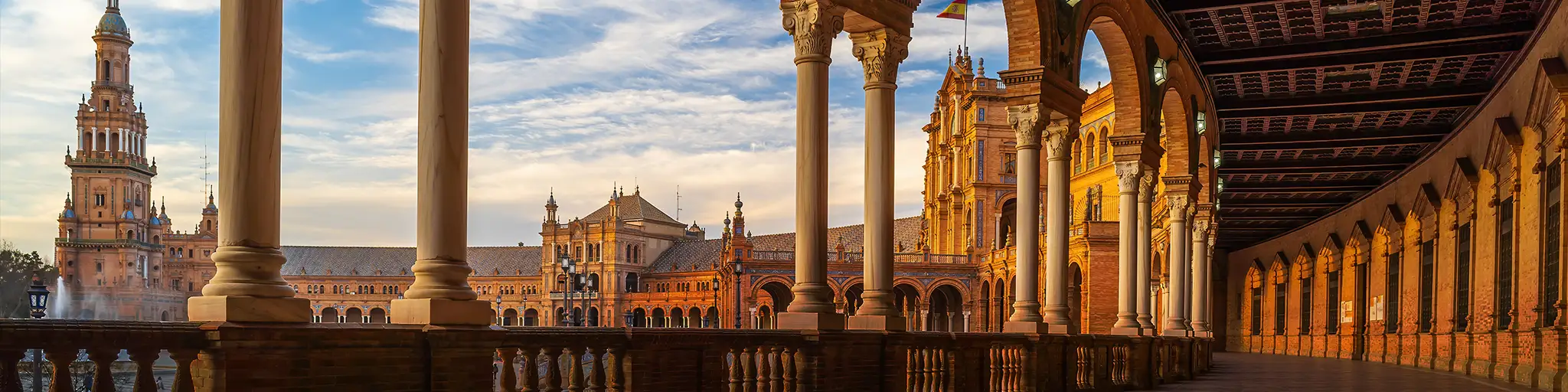 Plaza de España in Seville, Spain.