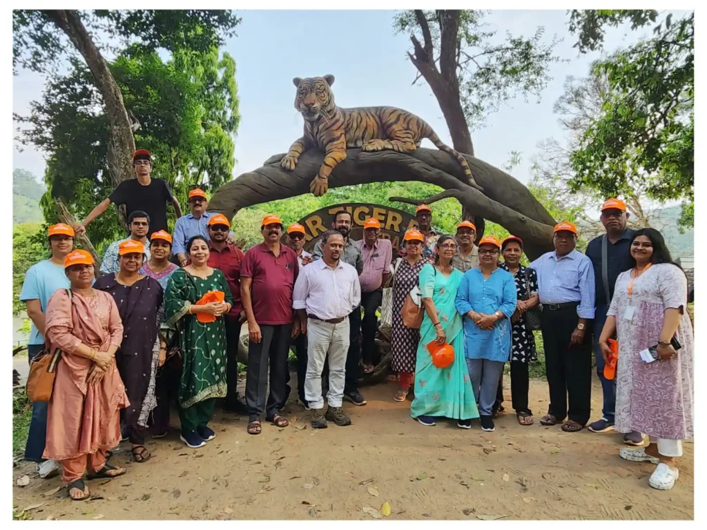 Group sightseeing at Gavi wildlife reserve in Kerala