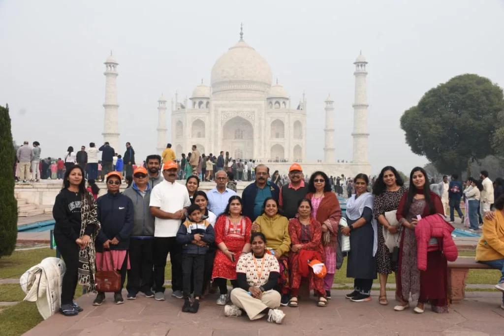 Group Photo at Taj Mahal