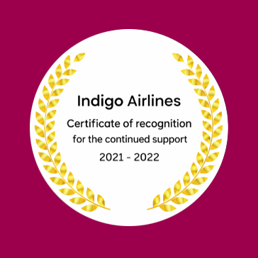 indigo-airlines-certificate of recognition